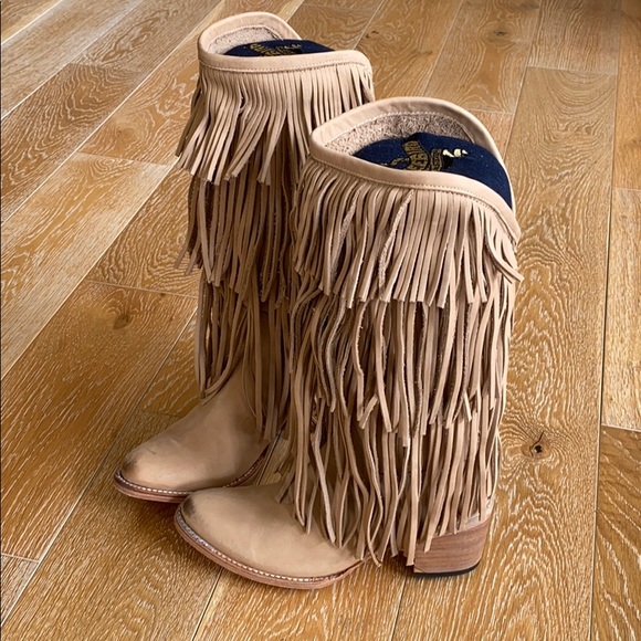 Freebird by Steven Shoes - Freebird Steven Tall Fringe Leather Ranger Boot